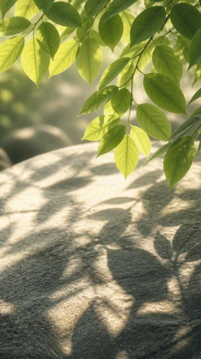Sunlit leaves artwork from Hamen