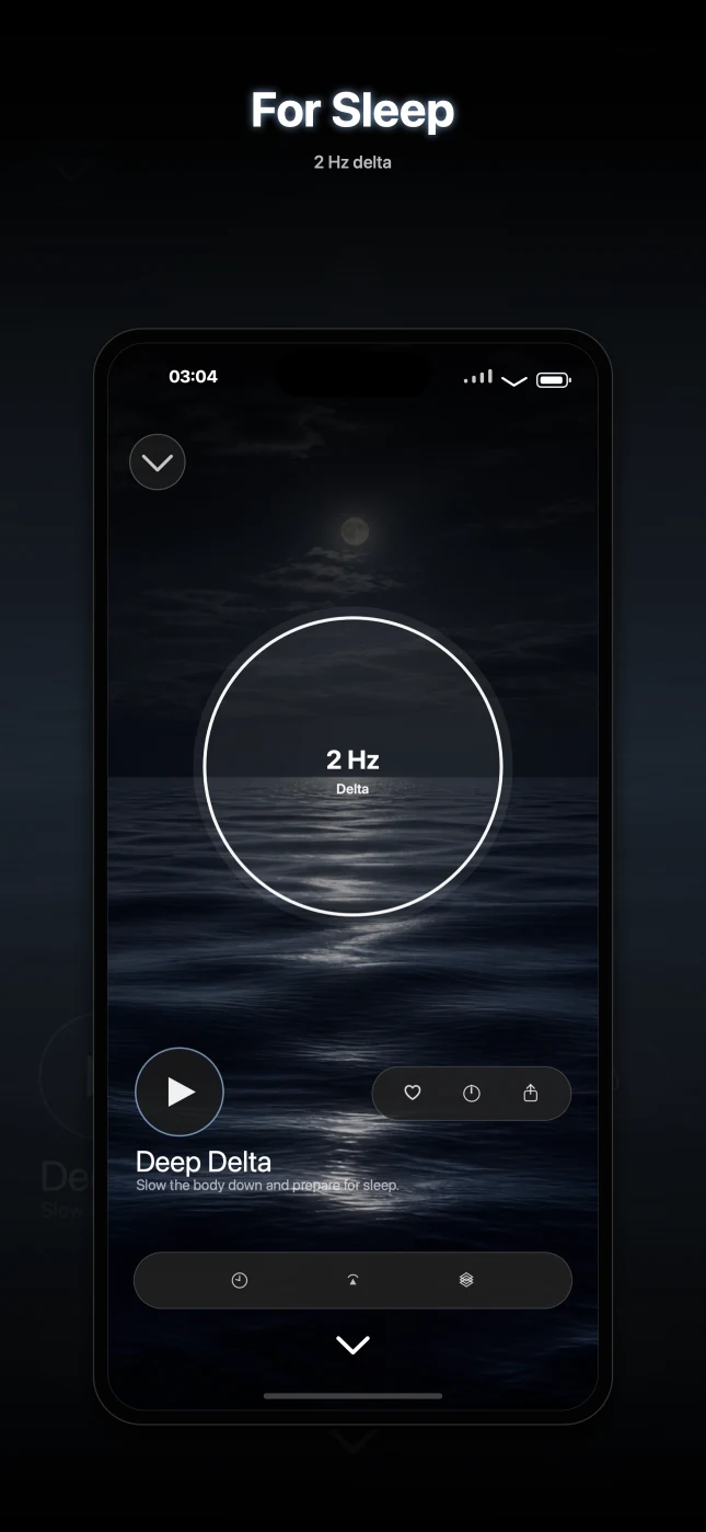 App Store capture of Hamen's Deep Delta player on iPhone